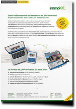 Produktdatenblatt fr Immobilienmakler Website Produkt PDF Broschre (PDF)